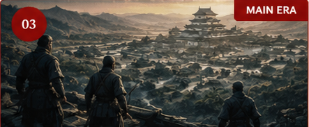 Sengoku period battlefield with ninja — Japan's age of civil war
