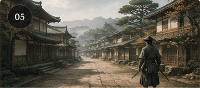 Peaceful Edo period town in Japan — Tokugawa rule and ninja decline